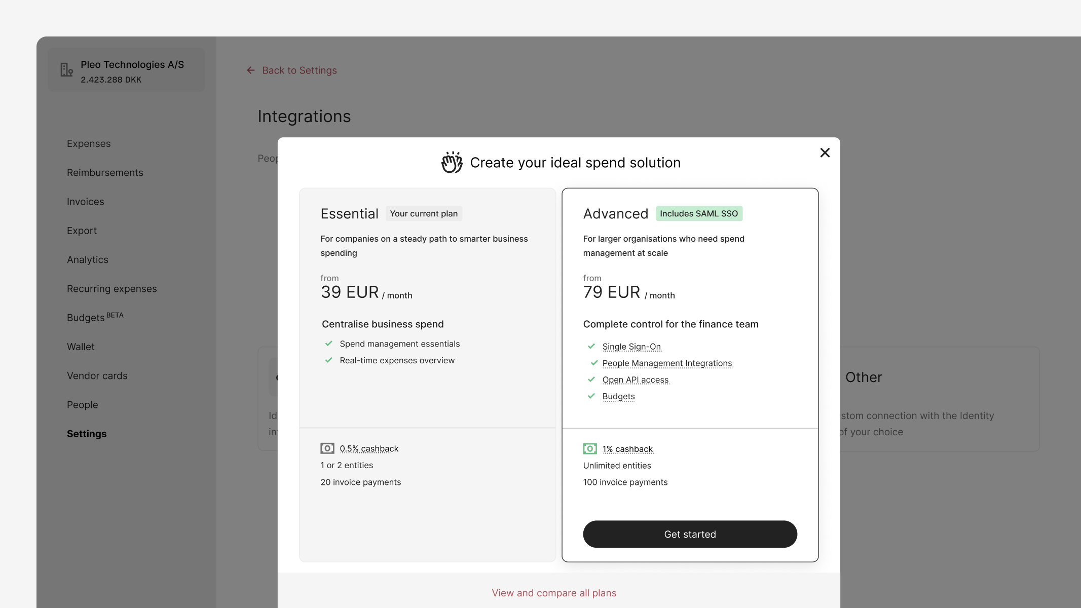 Final interface structure